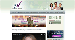 Desktop Screenshot of equalvoice.ca