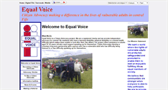 Desktop Screenshot of equalvoice.org.uk