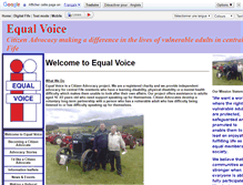 Tablet Screenshot of equalvoice.org.uk